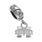 Dayna U Mississippi State Bulldogs Sterling Silver Logo Charm, Women's, Grey