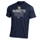 Men's Under Armour Marquette Golden Eagles Tech Tee, Size: Medium, Mrq Navy