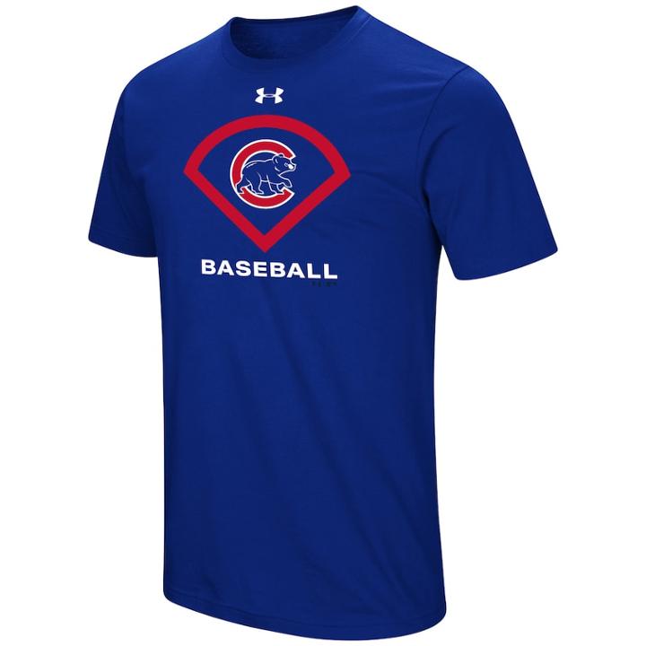Men's Under Armour Chicago Cubs Icon Tee, Size: Medium, Brt Blue