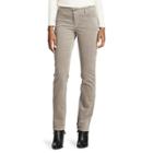 Petite Chaps 4-way Stretch Straight-leg Corduroy Pants, Women's, Size: 16 Petite, Grey