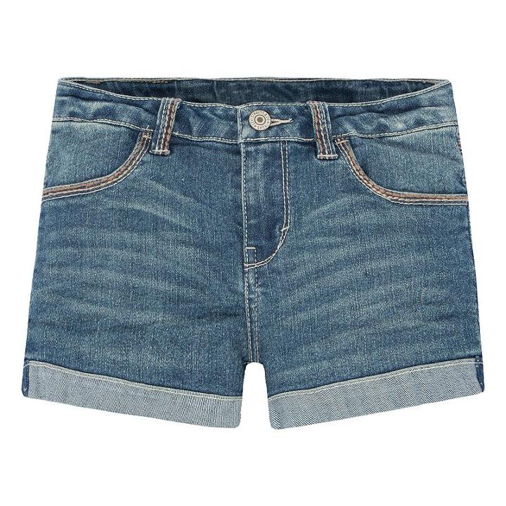 Girls 7-16 Levi's Thick Stitch Shortie Shorts, Girl's, Size: 14, Med Blue