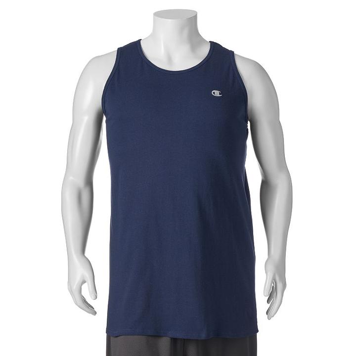 Big & Tall Champion Ringer Tank Top, Men's, Size: 6xb, Blue