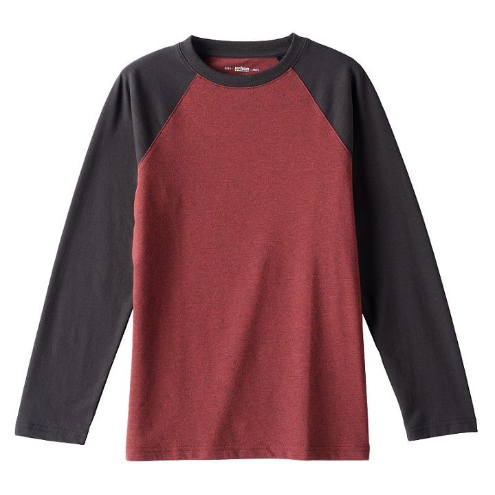 Boys 8-20 Urban Pipeline&reg; Raglan Tee, Size: Medium, Med Red