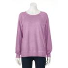 Juniors' Cloud Chaser Split Hem Sweatshirt, Girl's, Size: Xl, Purple Oth