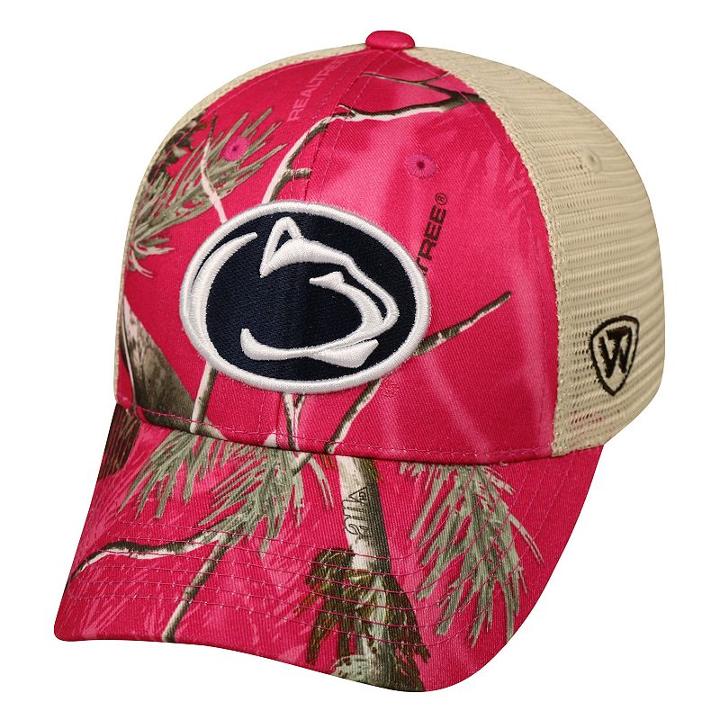 Adult Top Of The World Penn State Nittany Lions Doe Camo Adjustable Cap, Med Pink
