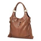 Amerileather Leather Satchel, Women's, Med Brown