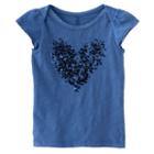 Girls 4-12 Jumping Beans&reg; Sequined Graphic Tee, Girl's, Size: 4, Blue (navy)