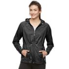 Women's Tek Gear&reg; Water Repellent Windbreaker Jacket, Size: Medium, Black
