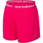 Girls 7-16 New Balance Core Performance Shorts, Girl's, Size: 10-12, Dark Pink
