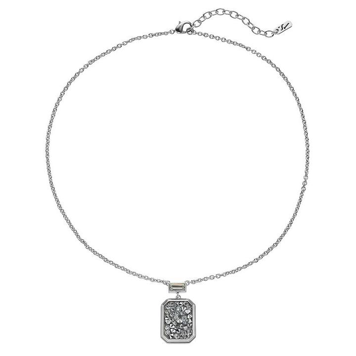 Simply Vera Vera Wang Emerald Cut Swarovski Crystal Pendant Necklace, Women's, White