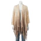 Sonoma Goods For Life&trade; Ombre Open-knit Ruana, Women's, Grey Other