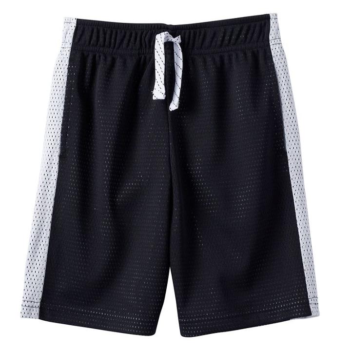 Boys 4-10 Jumping Beans&reg; Side Stripe Performance Shorts, Size: 7x, Black
