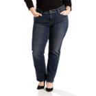 Plus Size Levi's 314 Shaping Straight-leg Jeans, Women's, Size: 25 - Regular, Dark Blue