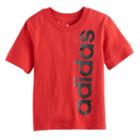 Boys 4-7x Adidas Vertical Graphic Tee, Size: 6, Med Red