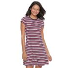 Juniors' So&reg; Ribbed T-shirt Dress, Teens, Size: Small, Med Red