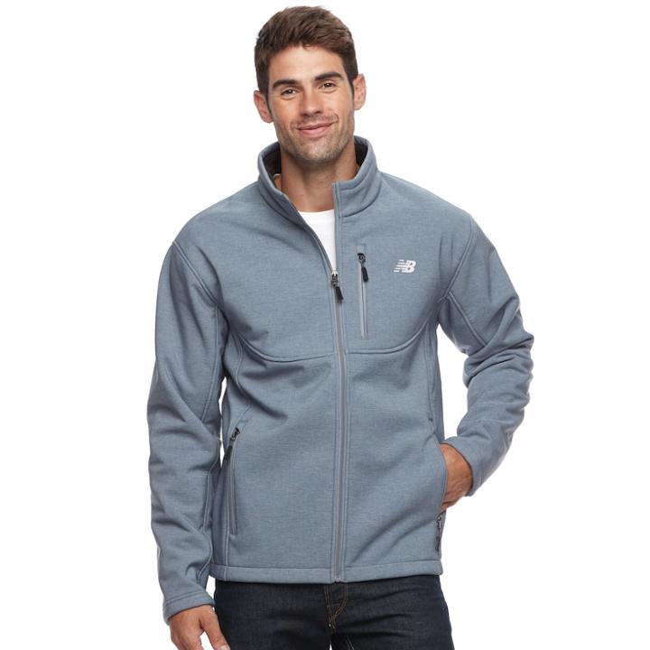 Men's New Balance Sherpa-lined Full-zip Jacket, Size: Xl, Med Grey
