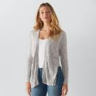 Women's Sonoma Goods For Life&trade; Marled Cardigan, Size: Xl, Med Grey