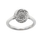 Simply Vera Vera Wang Diamond Accent Sterling Silver Swirl Ring, Women's, Size: 8, White