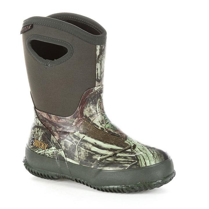 Rocky Core Kids Waterproof Pull-on Boots, Kids Unisex, Size: 7, Ovrfl Oth
