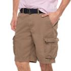 Big & Tall Sonoma Goods For Life&trade; Modern-fit Lightweight Twill Belted Cargo Shorts, Men's, Size: 52, Brown