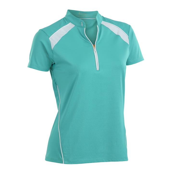 Plus Size Nancy Lopez Sporty Short Sleeve Golf Polo, Women's, Size: 3xl, Turquoise/blue (turq/aqua)