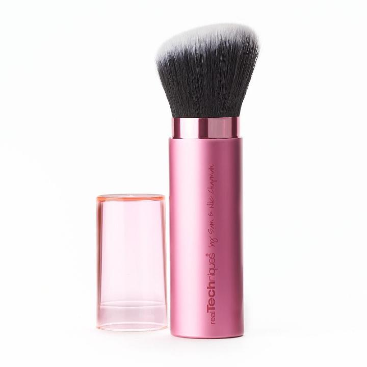 Real Techniques 2-in-1 Folding Kabuki Brush, Multicolor