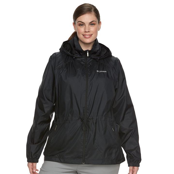 Plus Size Columbia Stone Creek Hooded Anorak Jacket, Women's, Size: 1xl, Grey (charcoal)
