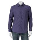 Men's Apt. 9&reg; Slim-fit Stretch Button-down Shirt, Size: Med Slim, Brt Purple