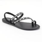 Candie's&reg; Rhinestone Sandals, Women's, Size: Large, Black