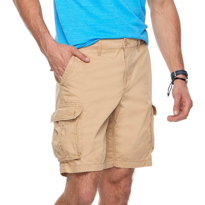 Big & Tall Sonoma Goods For Life&trade; Modern-fit Lightweight Twill Cargo Shorts, Men's, Size: 50, Red/coppr (rust/coppr)