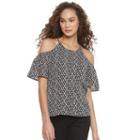 Women's Apt. 9&reg; Keyhole Cold-shoulder Tank, Size: Xl, Black