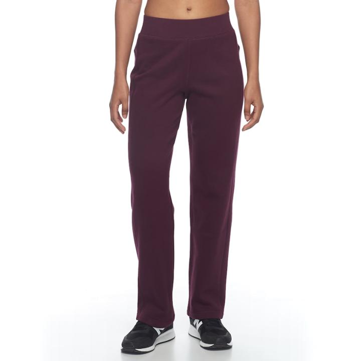Petite Tek Gear&reg; Basic Fleece Pants, Women's, Size: Pm Short, Drk Purple