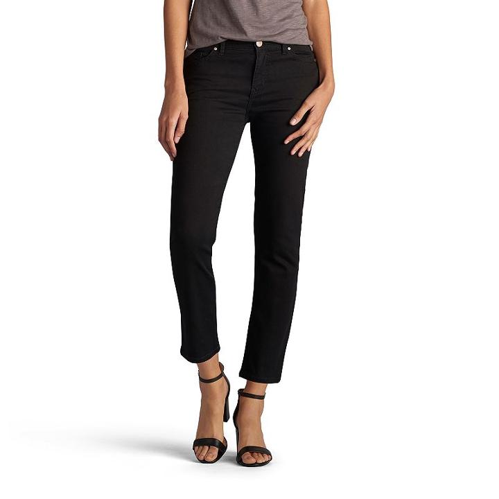 Women's Lee Adrina Modern Series Crop Jeans, Size: 4 - Regular, Black