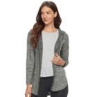 Women's Sonoma Goods For Life&trade; Hooded Cardigan, Size: Xl, Med Green