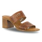 Tuscany By Easy Street Susana Women's Block Heel Sandals, Size: Medium (8), Natural
