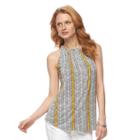 Women's Apt. 9&reg; Ruffle Halter Tank, Size: Xxl, Natural