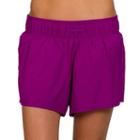 Women's Jockey Sport Air Woven Running Shorts, Size: Medium, Light Red