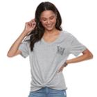 Juniors' First Of All, Second Of All, No Knotted Tee, Teens, Size: Large, Med Grey