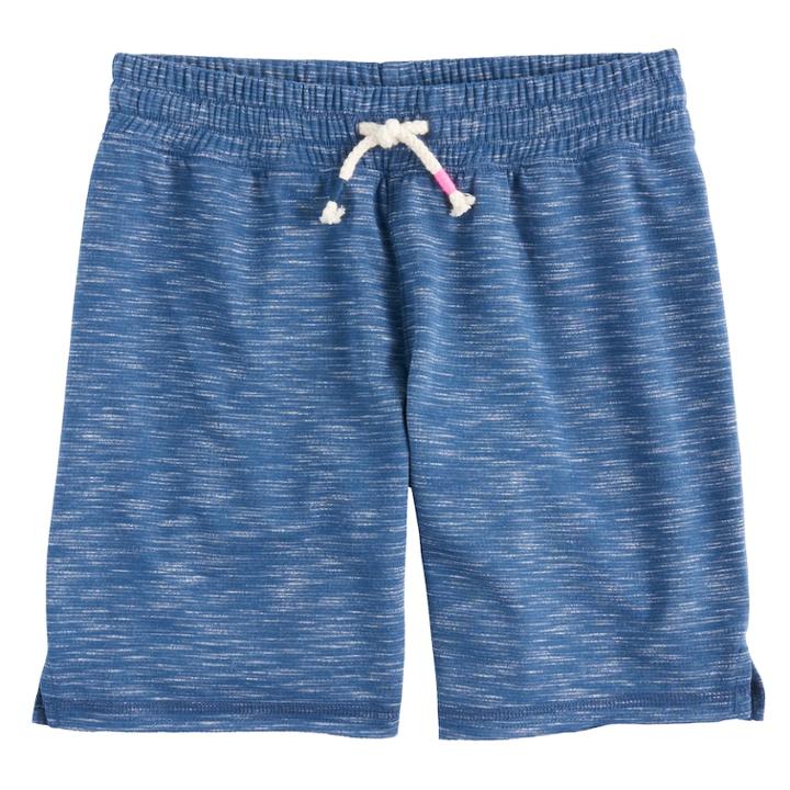 Girls 7-16 & Plus Size So&reg; Core Midi Shorts, Size: 14 1/2, Med Blue