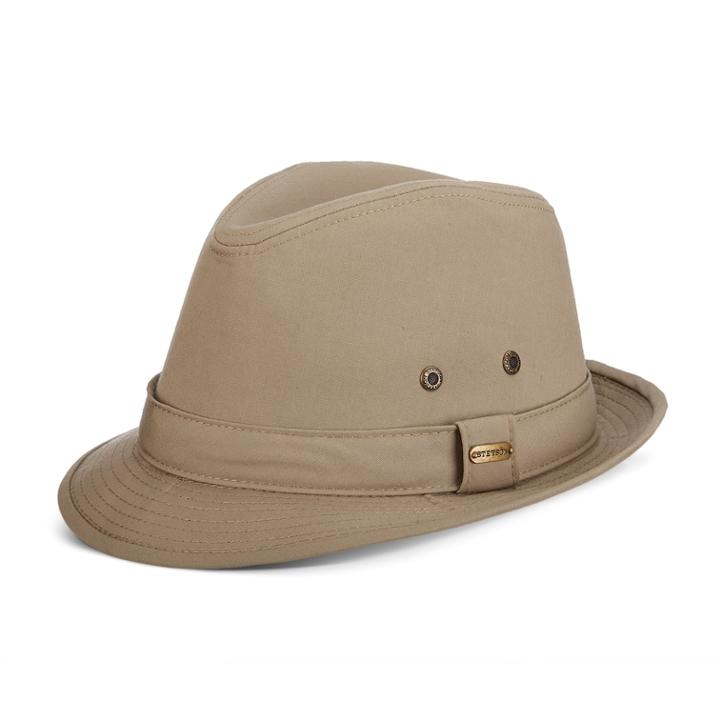Men's Stetson Andes Fedora, Size: Large, Beig/green (beig/khaki)