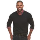 Men's Sonoma Goods For Life&trade; Coolmax Classic-fit V-neck Sweater, Size: Xl, Dark Brown