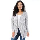 Women's Ab Studio Marled Flyaway Cardigan, Size: Xlrg Av/rg, Ovrfl Oth