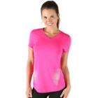 Women's Marika Lightning Reflective Tee, Size: Large, Dark Pink