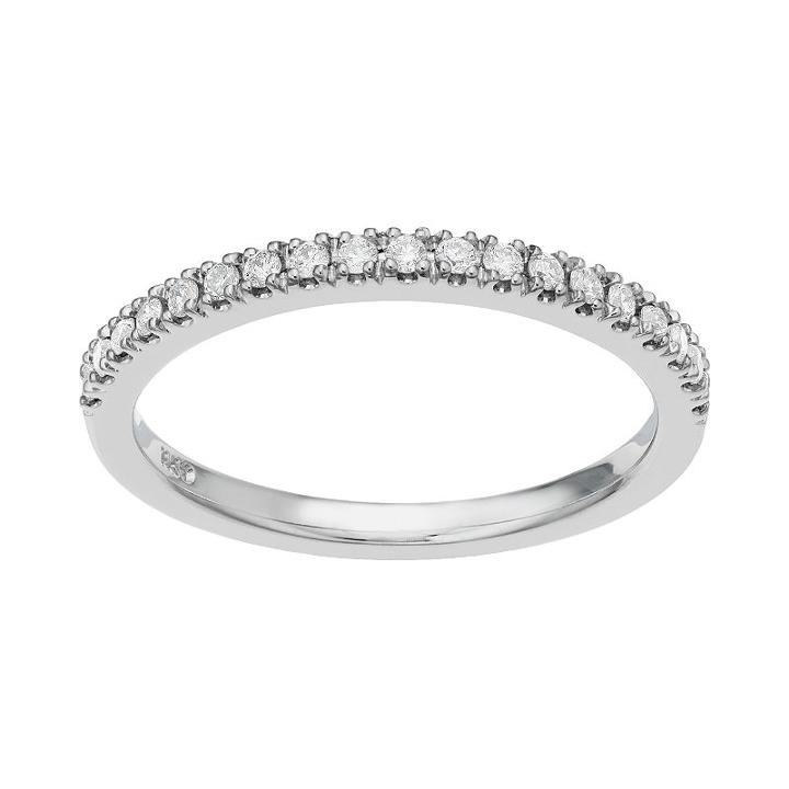 14 White Gold 1/5 Carat T.w. Diamond Wedding Ring, Women's, Size: 8