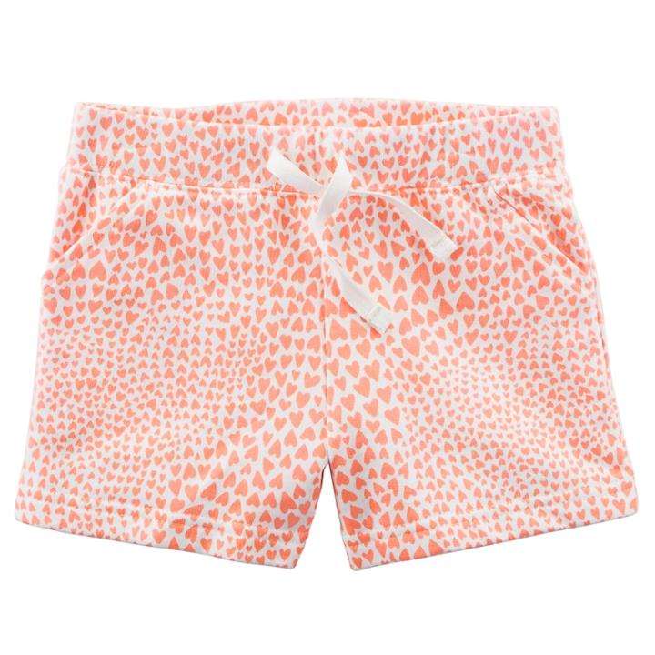 Girls 4-8 Carter's Heart Print Shorts, Size: 6-6x