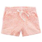 Girls 4-8 Carter's Heart Print Shorts, Size: 6-6x