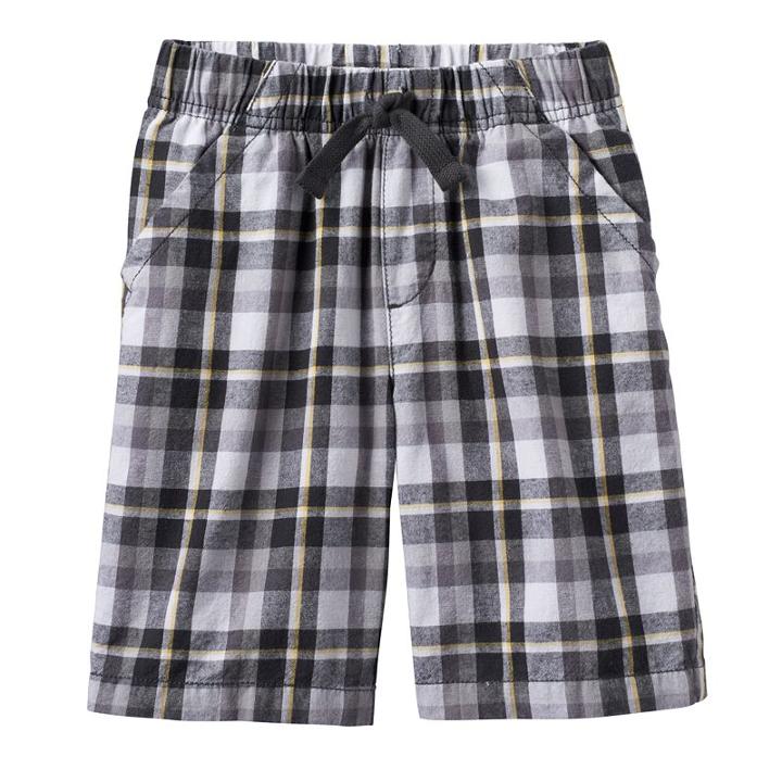 Boys 4-7x Jumping Beans&reg; Plaid Shorts, Boy's, Size: 7, Dark Grey
