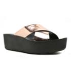 Qupid Court Women's Wedge Platform Sandals, Girl's, Size: 6, Pink
