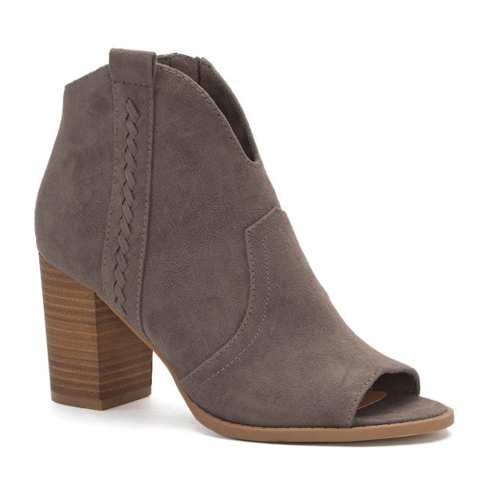 So&reg; Pike Women's Ankle Boots, Size: Medium (6.5), Med Grey