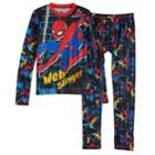Boys 4-18 Cuddl Duds Spider-man Climatesmart 2-piece Baselayer Set, Size: 16-18, Oxford